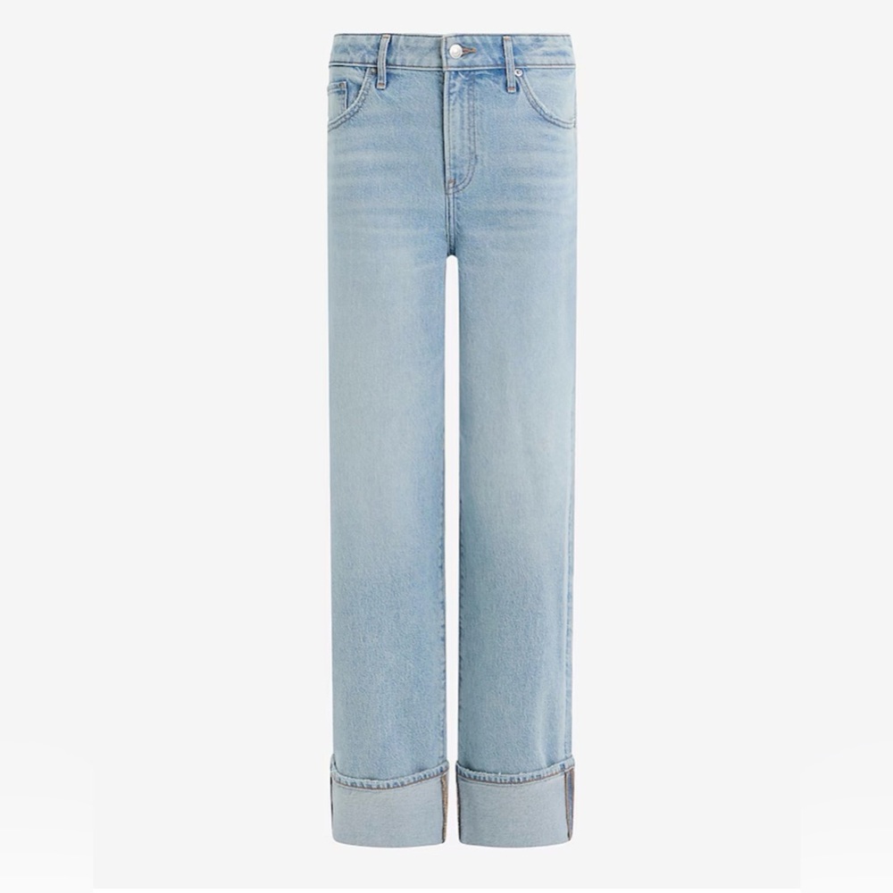 Express Light Wash Straight Leg Jeans